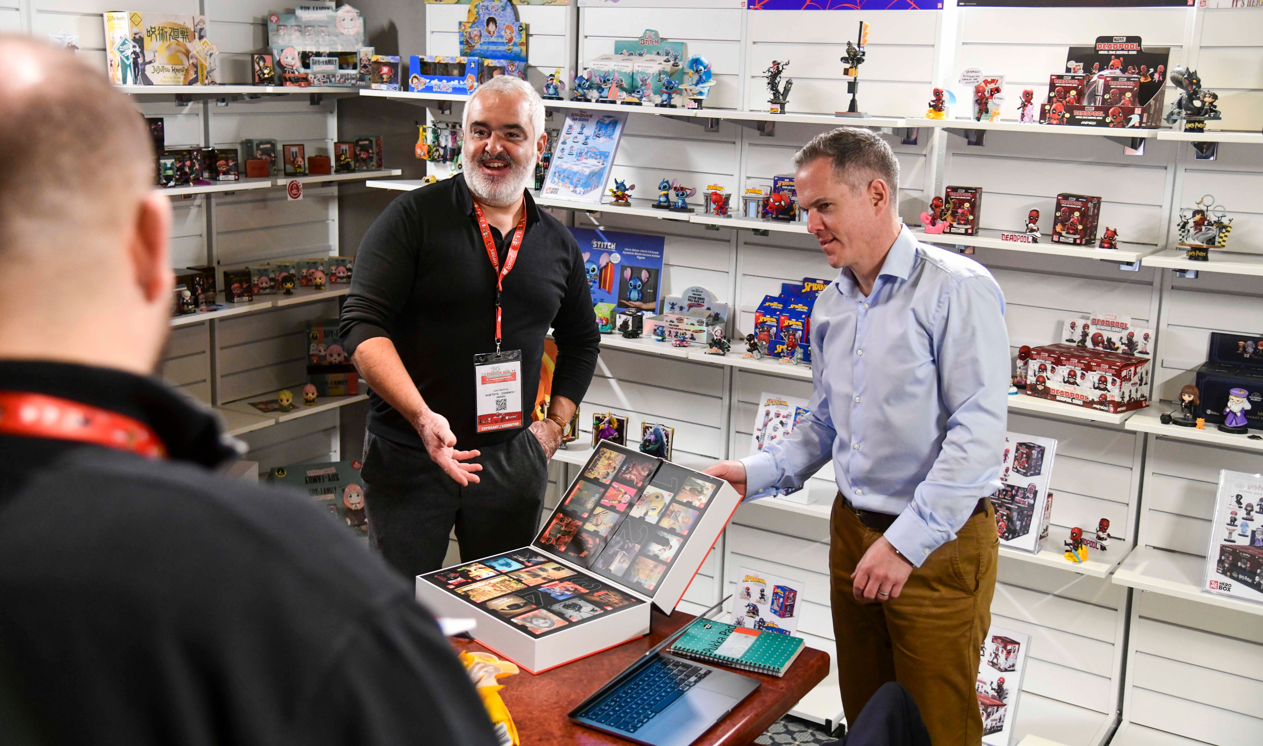 Business professionals in meeting - representing toy industry networking at TSI 2026